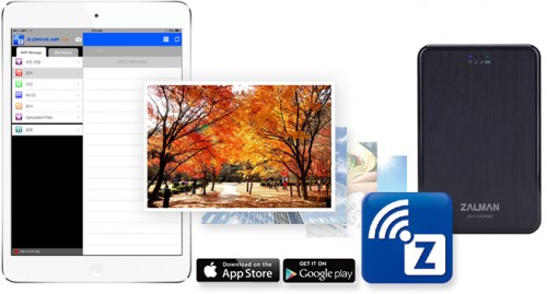 Navigate and enjoy your media library with the Z-Drive App for iOS and Android based devices.