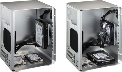 Internal view showing HDD/SSD options