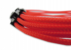 Red Braided 6-pin PCI-E Extension