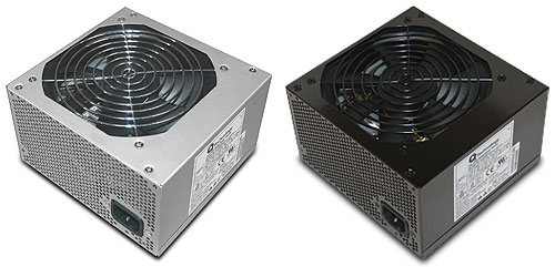 QTechnology 120mm fan Ultra-Quiet Power Supplies, 360W left (discontinued), 460W right