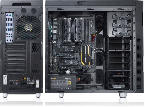 Serenity Wavestation - DS1 rear and side internal views (previous motherboard and case)