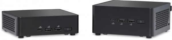 The UltraNUC 14 Pro Slim version left, Tall version right