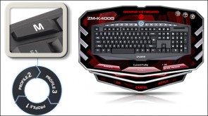 ZM-K400G Gaming Keyboard with Programmable Keys